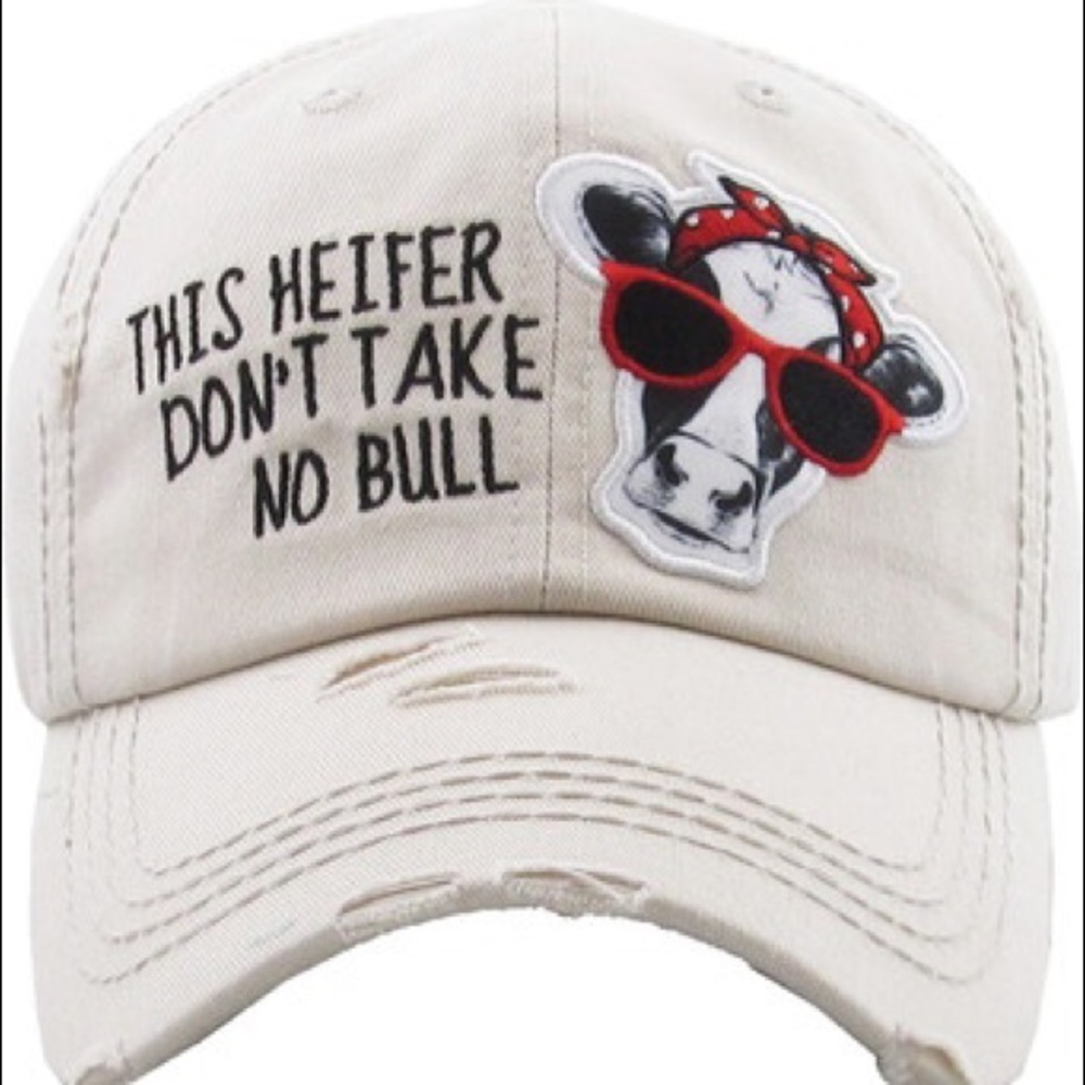 This HEIFER don’t take no bull baseball cap